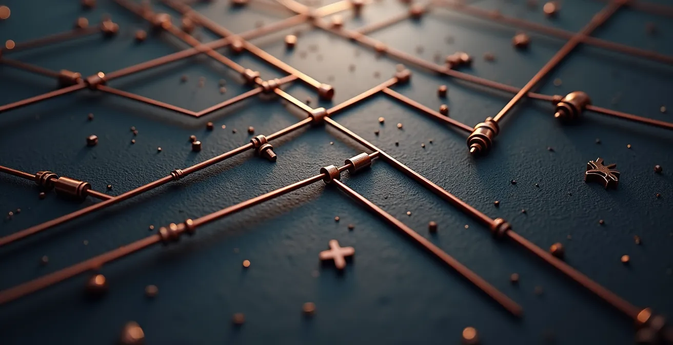 Visualisation abstraite d'un réseau de distribution dense